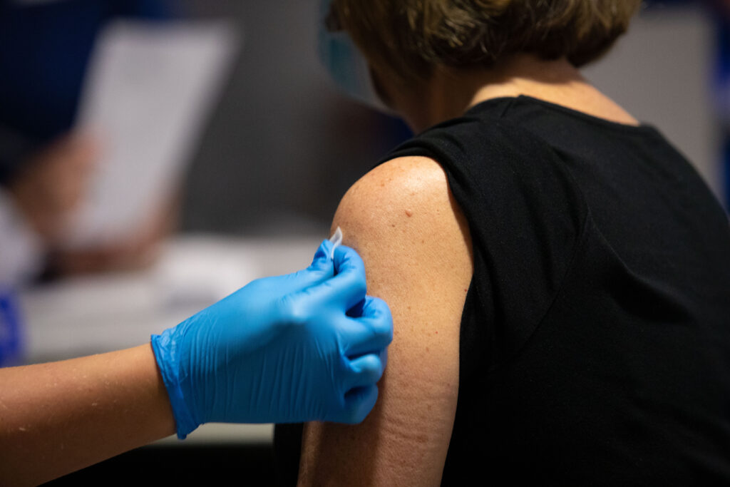 Second Doses of Pfizer Vaccine Being Administered on Campus